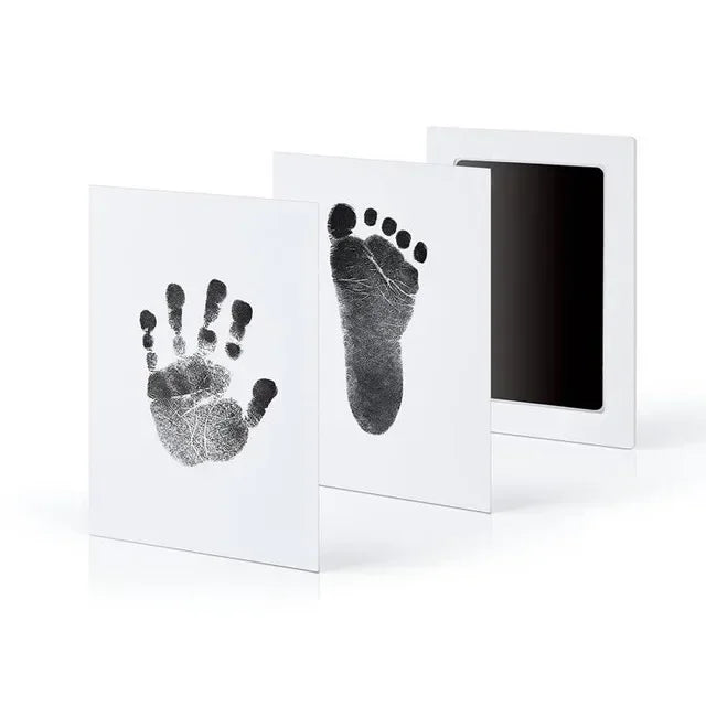 Newborn Baby Handprint and Footprint Kit | DIY Keepsake with Photo Frame – Safe & Clean Baby Shower Gift