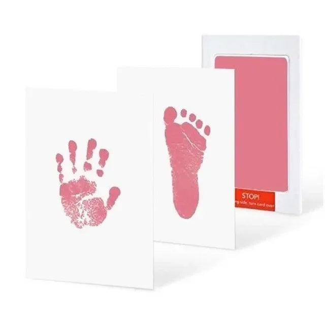 Newborn Baby Handprint and Footprint Kit | DIY Keepsake with Photo Frame – Safe & Clean Baby Shower Gift