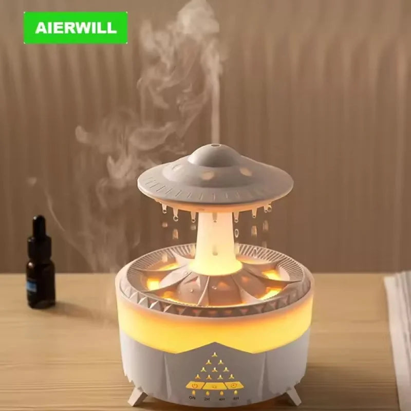 Aierwill ufo Air Humidifier Ultrasonic Aromatherapy Diffusers Mist Maker Fragrance Essential Oil Aroma Difusor Remote control