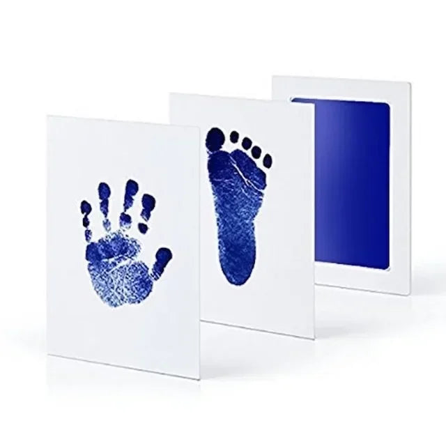 Newborn Baby Handprint and Footprint Kit | DIY Keepsake with Photo Frame – Safe & Clean Baby Shower Gift