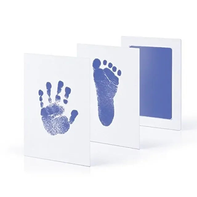 Newborn Baby Handprint and Footprint Kit | DIY Keepsake with Photo Frame – Safe & Clean Baby Shower Gift