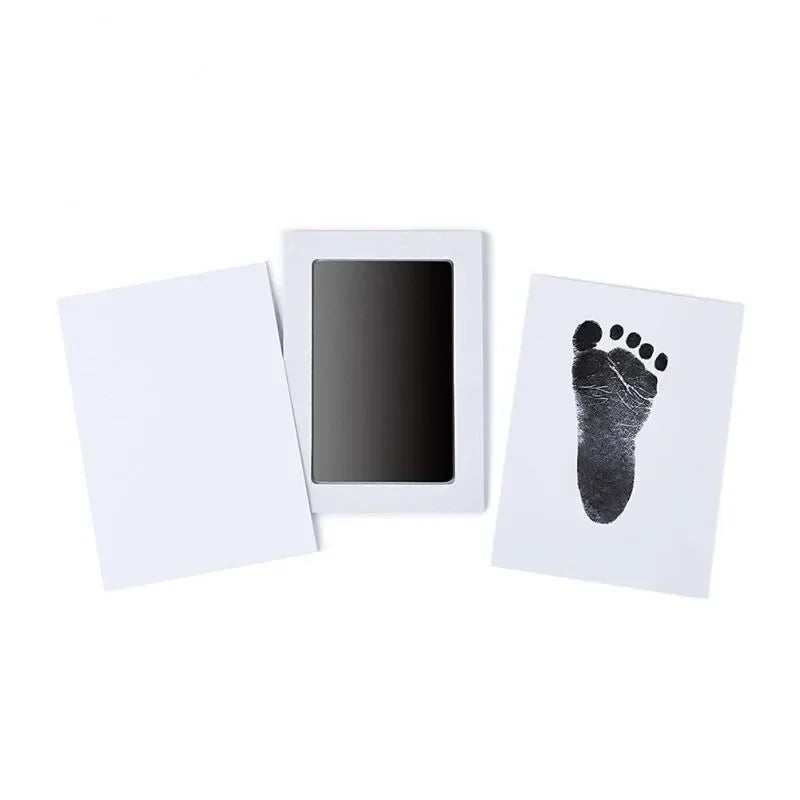 Newborn Baby Handprint and Footprint Kit | DIY Keepsake with Photo Frame – Safe & Clean Baby Shower Gift